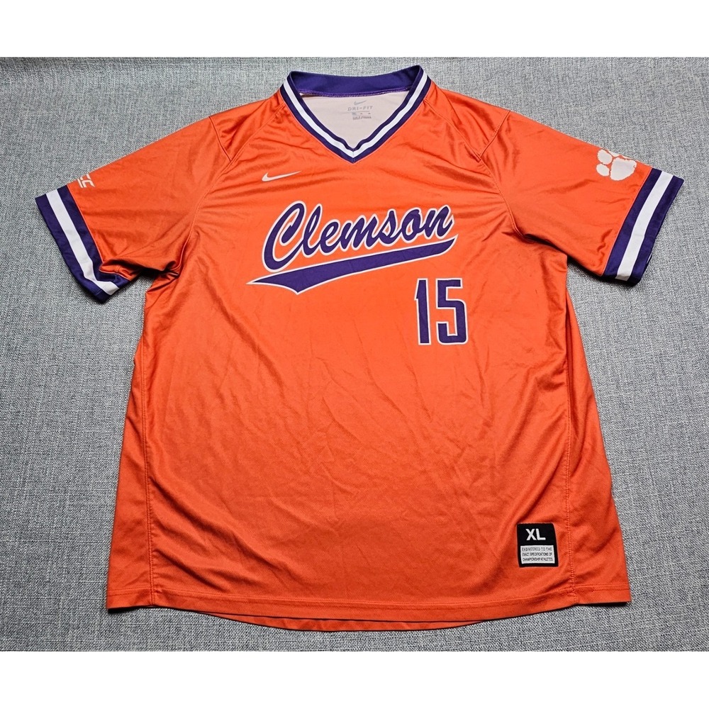 Clemson Tigers Baseball Jersey Mens XL Nike Practice Team Issued Authentic NCAA